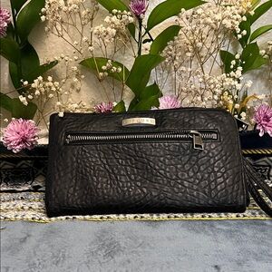 Rip Curl Black Embossed Clutch